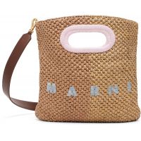 Marni Brown Paper Raffia Seaside Bag 261379F046006