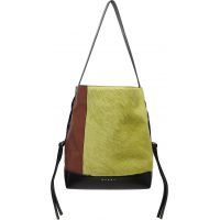 Marni Brown & Green Leather Pod 2.0 Small Bag 261379F048003