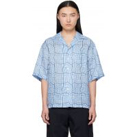 Marni Blue Checked Shirt 261379M192036