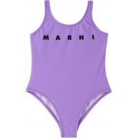 Kids Purple Nylon Marni Print Swimsuit 261379M705002