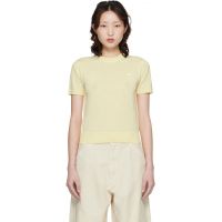 Maison Kitsune Yellow Baby Fox Fine Merino Sweater 261389F096005