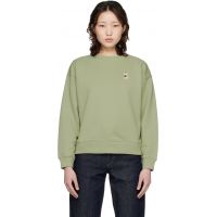 Maison Kitsune Green Dressed Fox Comfort Sweatshirt 261389F098006