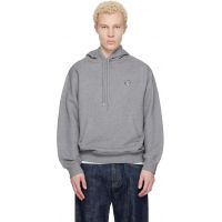 Maison Kitsune Gray Fox Head Comfort Hoodie 261389M202006