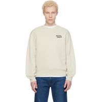 Beige Maison Kitsune Handwriting Comfort Sweatshirt 261389M204020