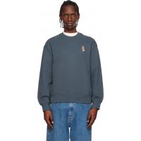 Maison Kitsune Blue Dressed Fox Comfort Sweatshirt 261389M204024