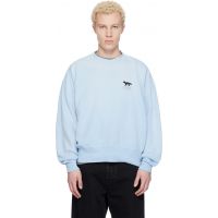 Maison Kitsune Blue KURO Edition Sunfaded Fox Sweatshirt 261389M204028