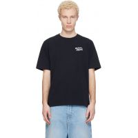 Black Maison Kitsune Handwriting Comfort T-shirt 261389M213006