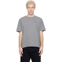 Maison Kitsune Gray Fox Head Comfort T-shirt 261389M213009