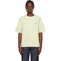 Maison Kitsune Green Fox Head Oversize T-shirt 261389M213019