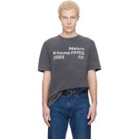 Gray Maison Kitsune 2002 Faded Comfort T-shirt 261389M213031