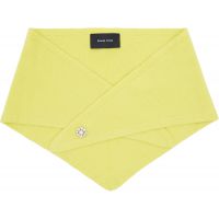 Simone Rocha Green Embellished Cashmere Neckerchief Scarf 261405F028002