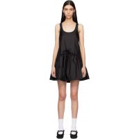 Simone Rocha Black Tapered Back Peplum Minidress 261405F052001