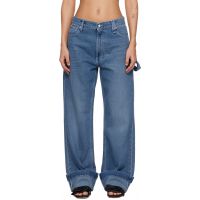 Simone Rocha Blue Straight Leg Jeans 261405F069002
