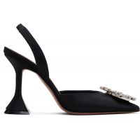 Amina Muaddi Black Begum Sling 95 Heels 261415F122036