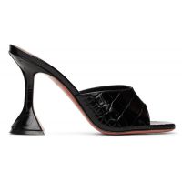 Amina Muaddi Black Lupita Slipper 95 Heeled Sandals 261415F125006