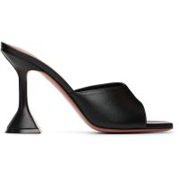Amina Muaddi Black Lupita Slipper 95 Heeled Sandals 261415F125007