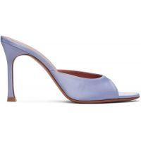 Amina Muaddi Blue Alexa Slipper 95 Heeled Sandals 261415F125029