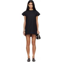 Sacai Black Poplin Minidress 261445F052001