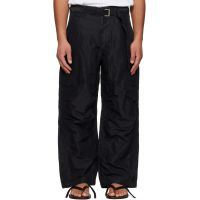 Sacai Khaki Treated Nylon Twill Cargo Pants 261445M188005