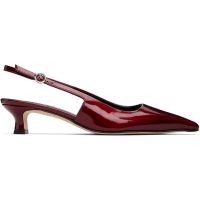 Aeyde Burgundy Catrina Patent Leather Heels 261454F122003