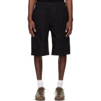 Nanamica Black Ripstop Cargo Shorts 261467M193000