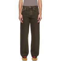 Sunflower Brown Wide Twist Jeans 261468M186001