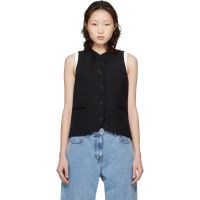 Loulou de Saison Black Paco Tailored Waistcoat 261473F068001