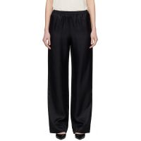 Loulou de Saison Black Alera LDS Silk Twill Trousers 261473F087003