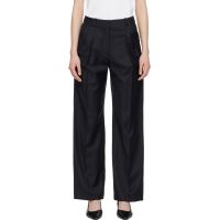 Loulou de Saison Black Sbiru LDS Straight Leg Trousers 261473F087005