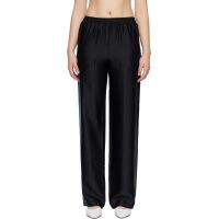 Loulou de Saison Black KADALA Silk Blend Trousers 261473F087007