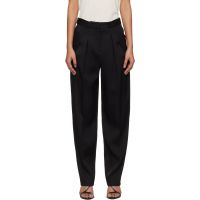 Loulou de Saison Black Alio Pleated Trousers 261473F087009