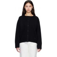 Loulou de Saison Black AIDAR LDS Wool Cashmere Cardigan 261473F095005