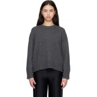Loulou de Saison Gray PIA Oversized Cashmere Sweater 261473F096003