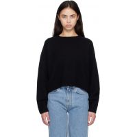 Loulou de Saison Black BRUZZI LDS Cropped Sweater 261473F096005
