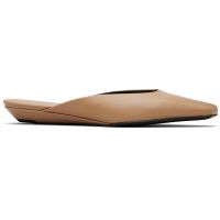 Loulou de Saison Tan Diane Calf Leather Mule Flats 261473F121004