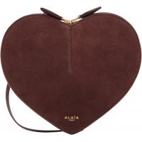 ALAIA Brown Le Coeur Bi-Material Bag 261483F048010
