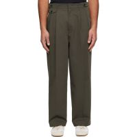 LE17SEPTEMBRE Brown Two Tuck Trousers 261495M191003