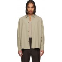 LE17SEPTEMBRE Beige Classic Wool-Blend Shirt 261495M192007