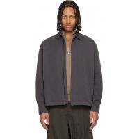 LE17SEPTEMBRE Gray Zip Shirt 261495M192010