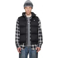 AAPE by A Bathing Ape Black AAPENOW Moonface Down Vest 261547M178008