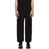 AAPE by A Bathing Ape Black AAPENOW Moonface Logo Jogger Cargo Pants 261547M188002