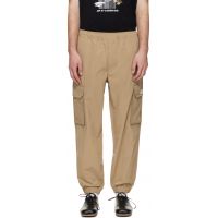 AAPE by A Bathing Ape Beige AAPENOW Moonface Logo Jogger Cargo Pants 261547M188003