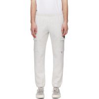 AAPE by A Bathing Ape Gray AAPENOW Moonface Cargo Sweatpants 261547M190008