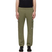 AAPE by A Bathing Ape Khaki AAPENOW Moonface Cargo Sweatpants 261547M190009