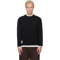 AAPE by A Bathing Ape Black Long Sleeve T-shirt 261547M213002