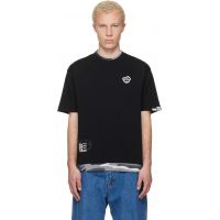 AAPE by A Bathing Ape Black AAPEUNVS Graphic T-shirt 261547M213004