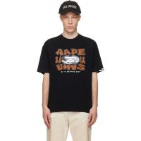 AAPE by A Bathing Ape Black Theme Main T-shirt 261547M213006