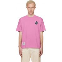 AAPE by A Bathing Ape Pink Logo Patch T-shirt 261547M213017