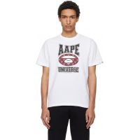 AAPE by A Bathing Ape White Basic T-shirt 261547M213021