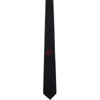Ernest W. Baker Black Heart Embroidered Tie 261600M158000